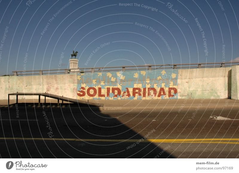 solidaridad International Socialism Globalization SPD Left Peace Cuba Communism Wall (building) Mural painting Havana El Malecón Nostalgia Soviet Union Moral