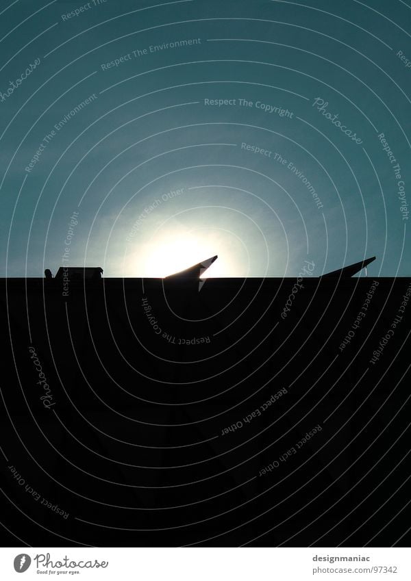 ...and then there was light. Airplane 2 3 Middle Black Empty Sunrise High-rise Astronautics Horizon Future Grief Easy Heavy Nuclear war Structures and shapes