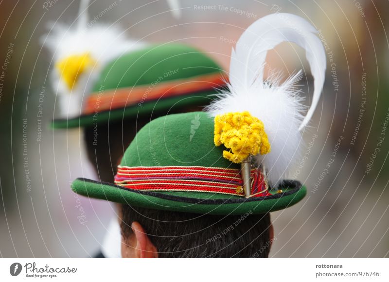 hat Human being Masculine Head Ear 2 Hat Cap Headscarf Short-haired Movement Looking Stand Wait Healthy Thin Yellow Green Red White Calm Homesickness Freedom