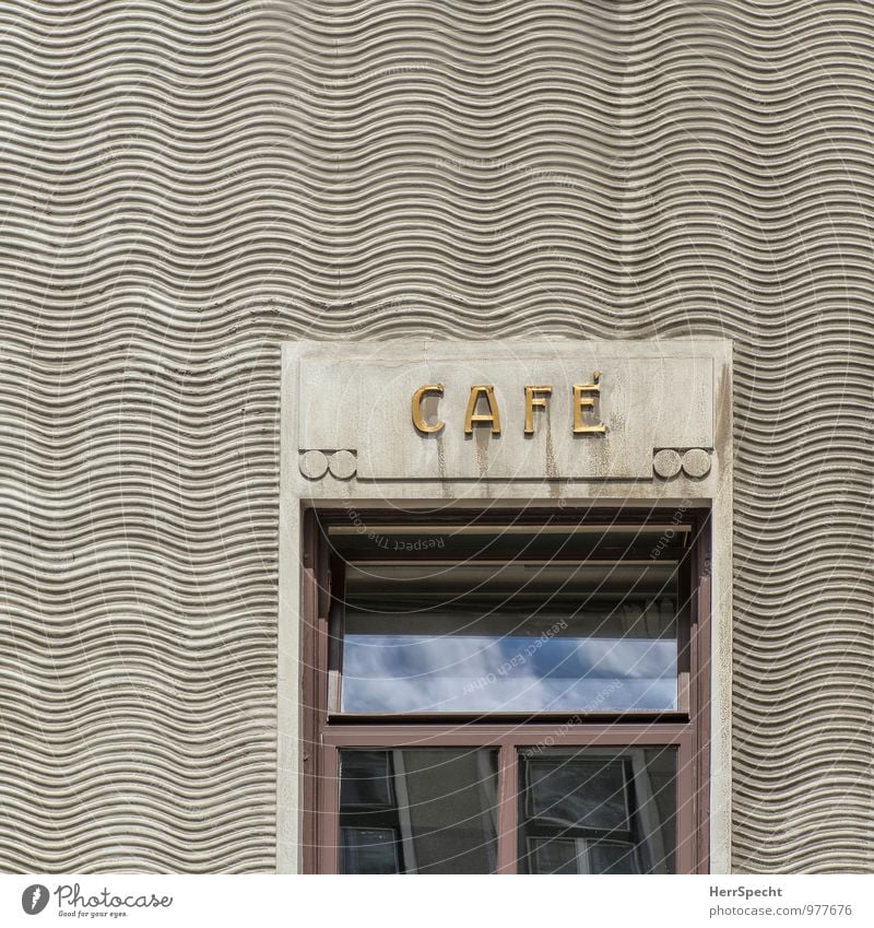 Café Donauwelle Restaurant Drinking Vienna Old town House (Residential Structure) Manmade structures Building Facade Window Stone Glass Characters Ornament