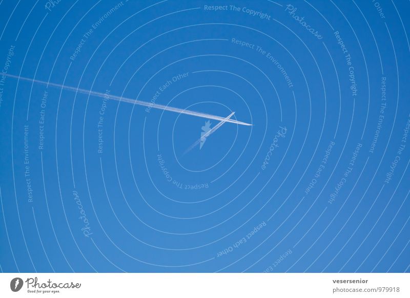 gone well Aviation Airplane Blue Happy Fear Fear of flying Dangerous Stress Threat Competent Vacation & Travel Safety Surprise Colour photo Exterior shot