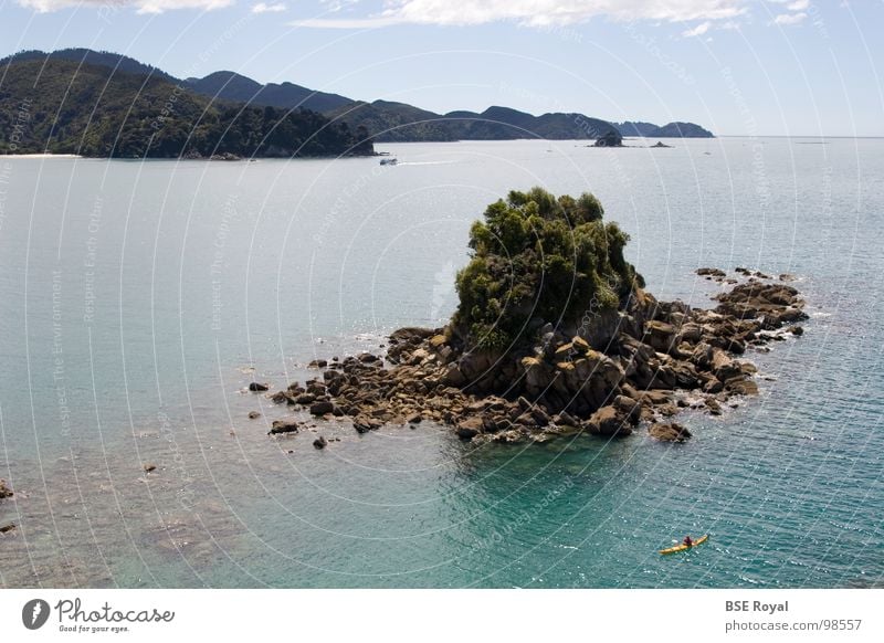 Abel Tasman Island New Zealand Ocean Kayak Summer Waves Barks Bay Water