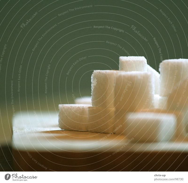 Sugar cubes I Lump sugar Sweet Sugar refinery White Sugarcane Brazil South America Green Brown Unhealthy Sugar beet Sharp-edged Square Crystal structure