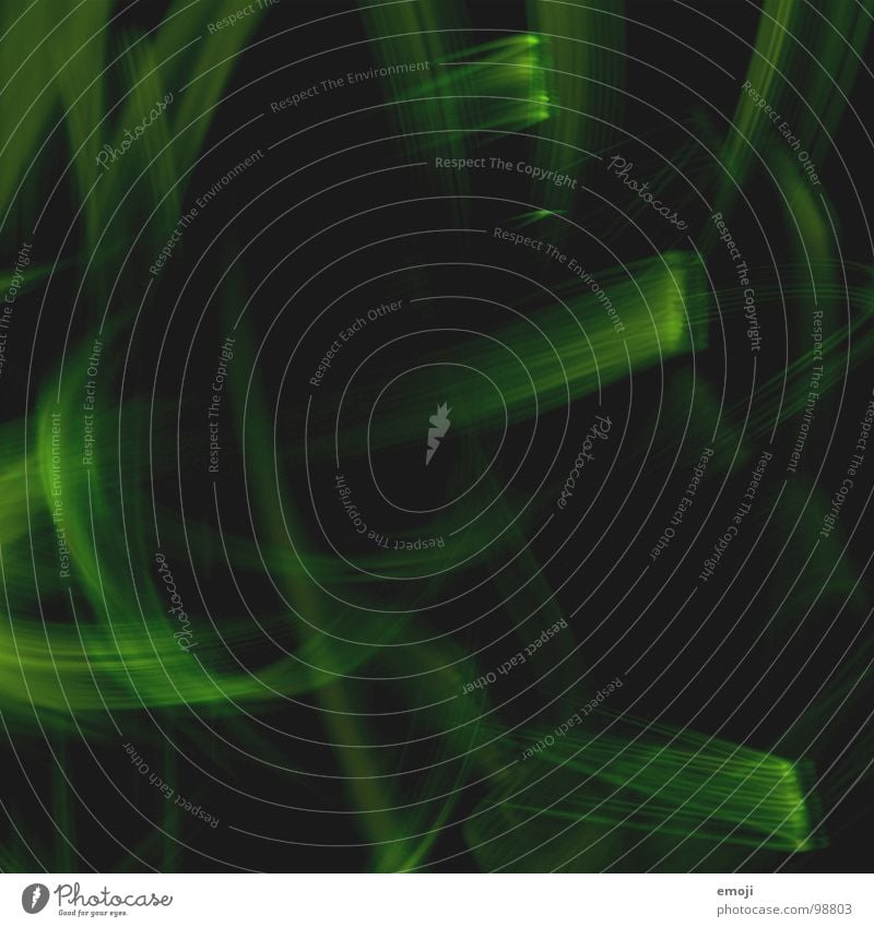 a little more green Yellow Green Greeny-yellow Dark Black Round Experimental Art Stripe Strange Empty Mixed Together 3 Long exposure Obscure light lights