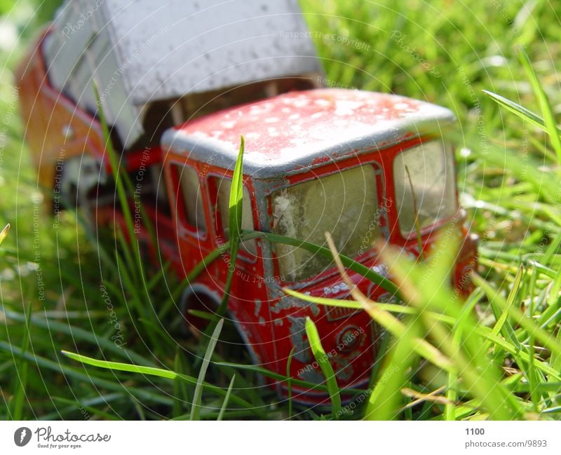 garbage truck Garbage truck Toys Truck Broken Electrical equipment Technology Macro (Extreme close-up)