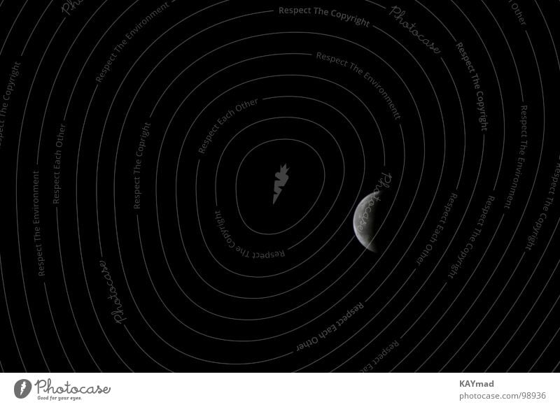 moon Night Dark Black Calm Loneliness Long exposure Celestial bodies and the universe Boredom Sky Moon rising moon Relaxation selective focus