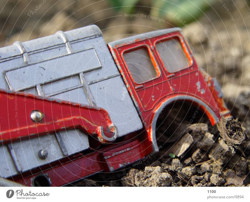 garbage truck 2 Garbage truck Toys Truck Broken Electrical equipment Technology Macro (Extreme close-up)