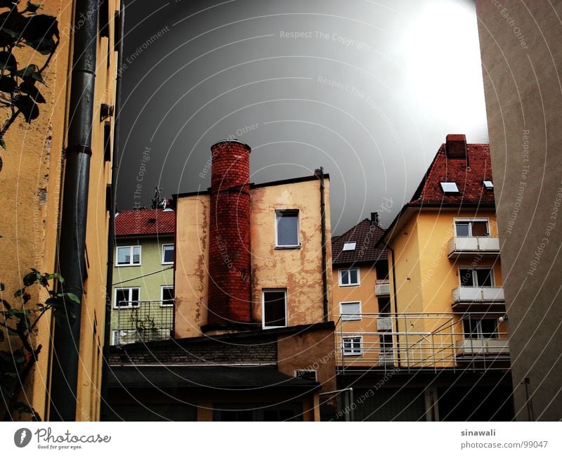 factory remains House (Residential Structure) Derelict Defective Industry Chimney Town Old Architecture