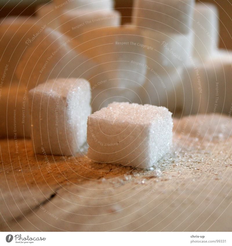 Sugar cubes IV Lump sugar Sweet Sugar refinery White Sugarcane Brazil South America Green Brown Unhealthy Sugar beet Sharp-edged Square Crystal structure