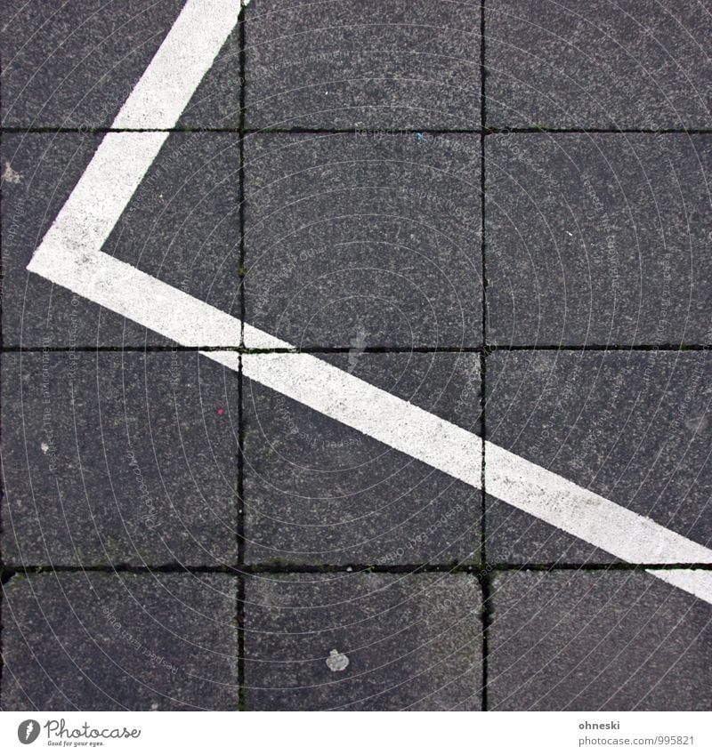 white stripes Road traffic Motoring Pedestrian Lanes & trails Sidewalk Parking lot Line Arrow Stripe Gray Colour photo Subdued colour Exterior shot Abstract