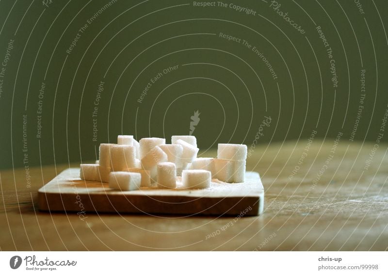 Sugar cubes V Lump sugar Sweet Sugar refinery White Sugarcane Brazil South America Green Brown Unhealthy Sugar beet Sharp-edged Square Crystal structure